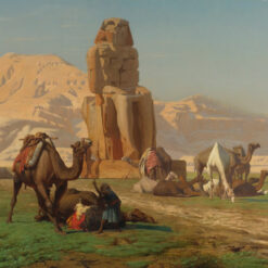 The Colossus of Memnon by Jean-Léon Gérôme – Iconic Orientalism Landscape