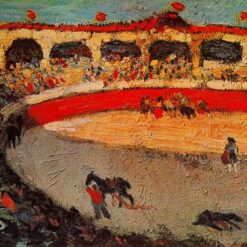 Oil Painting Inspired by Picasso’s Early Years – 'The Corrida' (1901) Genre Art on Canvas