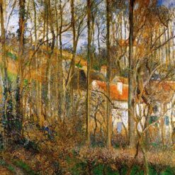 Impressionist Landscape: "The Cote des Boeufs at l'Hermitage" by Camille Pissarro, 1877