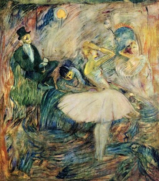 Henri de Toulouse-Lautrec’s The Dancer in Her Dressing Room – 1885 Post-Impressionist Oil on Canvas