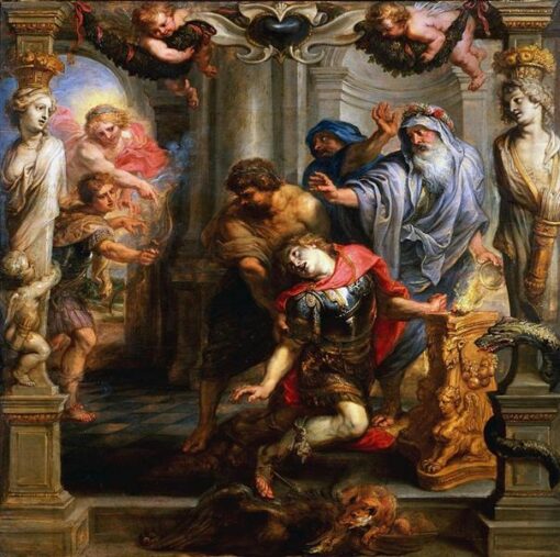 The Death of Achilles – Oil Painting Reproduction by Peter Paul Rubens (c.1630)