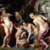 The Discovery of the Child Erichthonius by Peter Paul Rubens – Mythological Baroque Art Reproduction