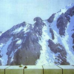 The Domain of Arnheim Inspired by René Magritte – 1938 Surrealist Symbolic Oil Painting, Canvas (73x100 cm)