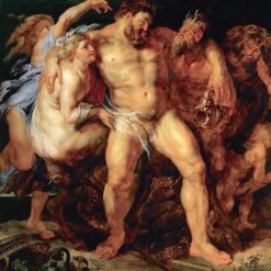 Baroque Mythological Painting – The Drunken Hercules by Peter Paul Rubens (1611)