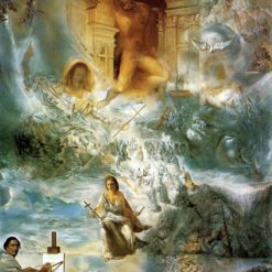 The Ecumenical Council Oil Painting Inspired by Salvador Dalí – Surrealism Religious Art on Canvas