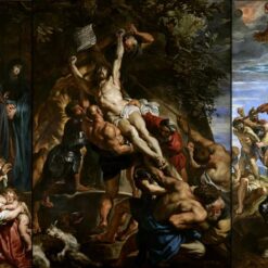 Rubens' The Elevation of the Cross – Large-Scale Baroque Religious Oil Painting Reproduction