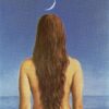 The Evening Gown Inspired by René Magritte – 1954 Surrealist Nude Oil Painting, Canvas