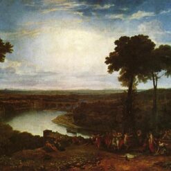 J.M.W. Turner Oil Painting – The Festival of the Opening of the Vintage, Macon, 1803, Romantic Landscape