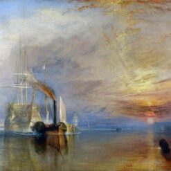 Custom Oil Reproduction of The Fighting Temeraire by J.M.W. Turner – 1839 Romantic Maritime Painting