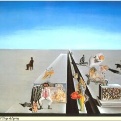 The First Days of Spring – Surrealist Landscape Oil Painting Inspired by Salvador Dali
