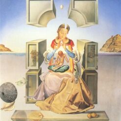 The First Study for the Madonna of Port Lligat" Oil Painting - Inspired by Salvador Dali's Surrealist Religious Art
