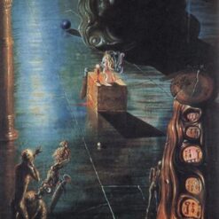 The Font – Surrealist Collage and Oil Painting Inspired by Salvador Dali