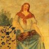 Summer in The Four Seasons" – Paul Cézanne, 1861 Allegorical Oil Painting, Romanticism