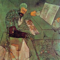 The Gold Scab by James Whistler - 1879 Japonism Oil Painting, Eruption in Frilthy Lucre