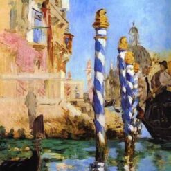 The Grand Canal – Inspired by Edouard Manet’s 1875 Venetian Cityscape