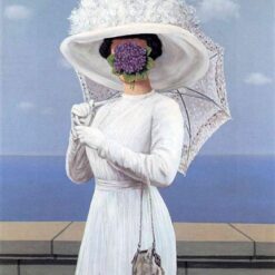 The Great War Inspired by René Magritte – 1964 Surrealist Symbolic Oil Painting, Canvas