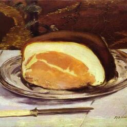 Oil Painting Inspired by Edouard Manet: The Ham (1880) Still Life on Canvas