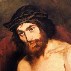 The Head of Christ – Inspired by Edouard Manet (c. 1864) Realist Religious Oil Painting