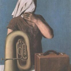 Surrealist Oil Painting Inspired by Magritte – 'The Heart of the Matter' (1928), Hand-Painted Canvas Reproduction