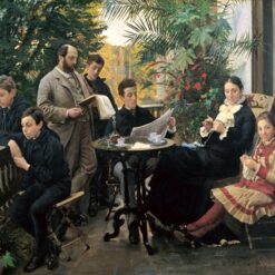 The Hirschsprung Family by Peder Severin Kroyer – 1881 Realism Portrait Reproduction
