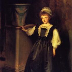 1896 John Singer Sargent Portrait of The Honorable Laura Lister – Realist Oil Painting on Canvas