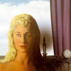 The Ignorant Fairy Inspired by René Magritte – 1950 Surrealist Portrait Oil Painting, Canvas
