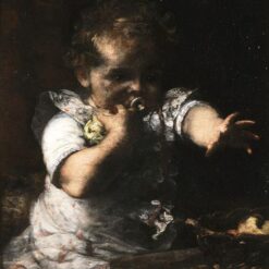 Realism Portrait: The Insatiable by Georgios Jakobides – Oil Reproduction on Canvas