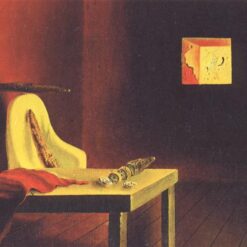 The Invisible Man – Surrealist Interior Oil Painting Inspired by Salvador Dali