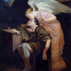 Paul Cézanne "The Kiss of the Muse" | Romanticism Oil Painting | Musée d'Orsay, Paris