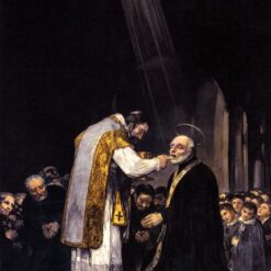 The Last Communion of St. Joseph Calasanz - 1819 Romanticism Oil Painting by Francisco Goya, Musée Bonnat