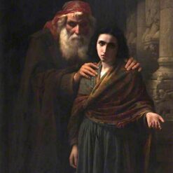 Hand-Painted Pierre-Auguste Cot ‘The Last Support’ Oil Painting - Classical Genre Art on Canvas from Dafen Village Studio
