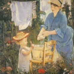 The Laundry – Inspired by Edouard Manet’s 1875 Impressionist Genre Painting