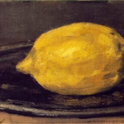 Oil Painting Inspired by Edouard Manet: The Lemon (1880) Still Life on Canvas