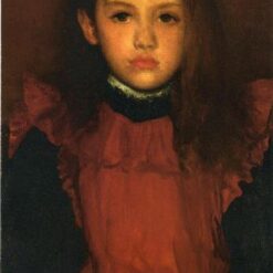 The Little Rose of Lyme Regis - Elegant Portrait by James Whistler (1895)