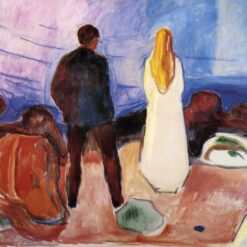 The Lonely Ones by Edvard Munch – 1935 Expressionist Oil Painting
