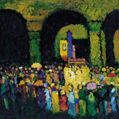 Wassily Kandinsky – The Ludwigskirche in Munich, 1908 Expressionist Cityscape Reproduction