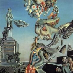 The Lugubrious Game – Surrealist Symbolic Oil Painting Inspired by Salvador Dali