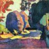 Custom Oil Painting Inspired by Henri Matisse – 'The Luxembourg Gardens' (1901) – Fauvist Landscape Art on Canvas