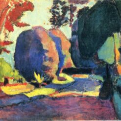 Custom Oil Painting Inspired by Henri Matisse – 'The Luxembourg Gardens' (1901) – Fauvist Landscape Art on Canvas