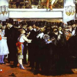 The Masked Ball at the Opera – Inspired by Edouard Manet’s 1873 Impressionist Painting