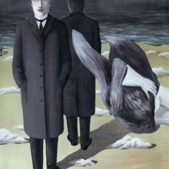 The Meaning of Night Inspired by René Magritte – 1927 Surrealist Symbolic Oil Painting, Canvas (139x105 cm)