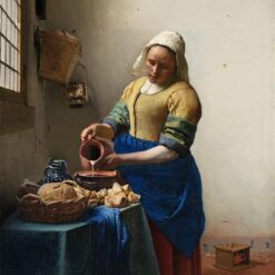 Custom Oil Painting of The Milkmaid by Johannes Vermeer – Baroque Masterpiece