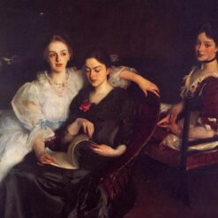 John Singer Sargent 'The Misses Vickers' Realism Portrait – Fine Art Reproduction on Canvas