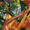 Franz Marc ‘The Monkey’ Oil Painting - Expressionist Wildlife Painting on Canvas, Fine Art Reproduction from Dafen Village Studio