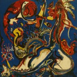 Inspired by Jackson Pollock’s The Moon-Woman Cuts the Circle (1943) – Abstract Expressionism Oil on Canvas (104 x 109.5 cm)