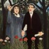 Henri Rousseau The Muse Inspiring the Poet – 1909 Naïve Art Portrait | Oil Painting of Apollinaire and Marie Laurencin | Handmade Canvas Reproduction