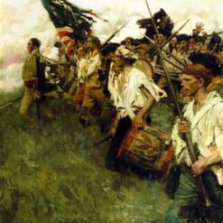 Howard Pyle’s 'The Nation Makers' – Hand-Painted Romantic Battle & Genre Artwork