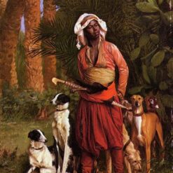 The Negro Master of the Hounds by Jean-Léon Gérôme | Orientalist Genre Painting, Oil on Canvas
