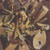 Inspired by Salvador Dali: The Paranoiac-Critical Study of Vermeer's Lacemaker – Surrealist Oil on Canvas Study