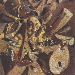 Inspired by Salvador Dali: The Paranoiac-Critical Study of Vermeer's Lacemaker – Surrealist Oil on Canvas Study